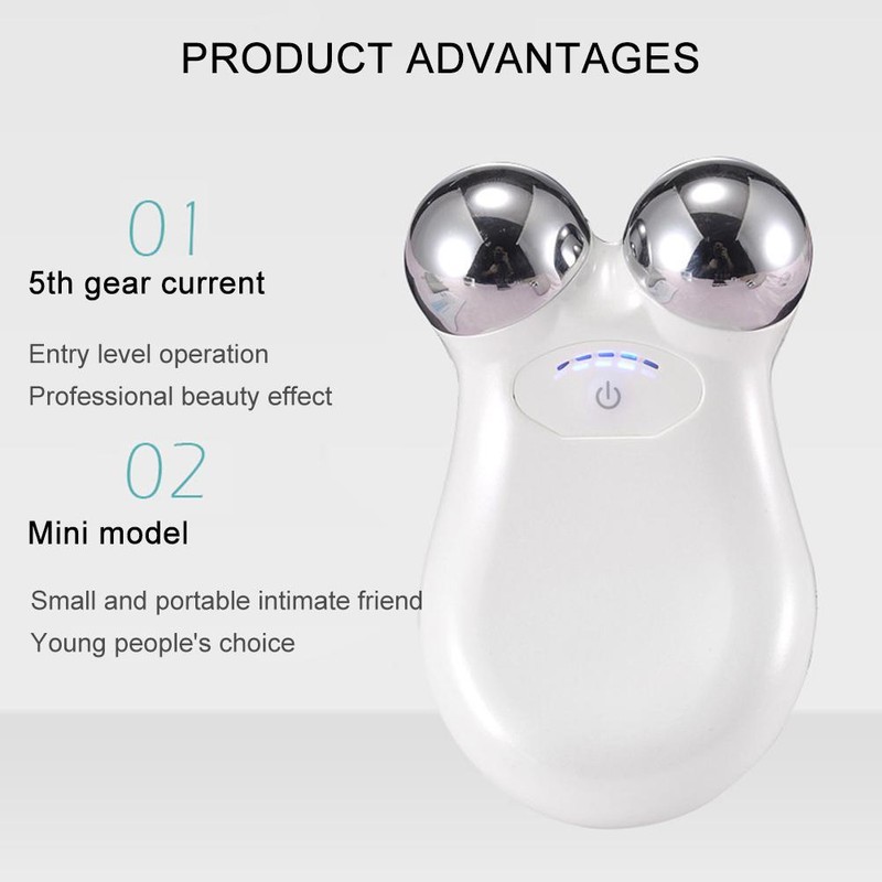Microcurrent Electric Facial Massage Device Face Lift Beauty Machine Skin