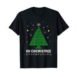 Chemistree Christmas Tree Chemistry Chemist Science T-Shirt