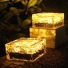 Alvinlite Solar Ground Lights for Outside, Paver Lights Waterproof Landscape