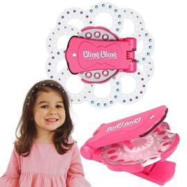 Mastery Brand Estampadora de Gemas para el Cabello con 180 Gemas, Juguetes para Niñas para el Cabello Bling Bling Cosplay para Ropa, Zapatos, Manualidades, Desarrolla la Creativad y Habilidades, Regalo de Pascua, Cumpleaños o Navidad