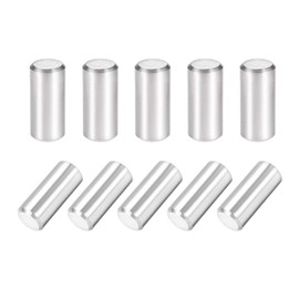 sourcing map pack of 10 Ground dowel pin 304 stainless steel cylindrical floor support pin