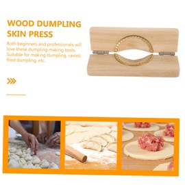 Gatuida Practical Dumpling Press Mould Multifunctional Dumpling Maker for Dumpling Ravioli and Wontons for Household Robust Wood Material