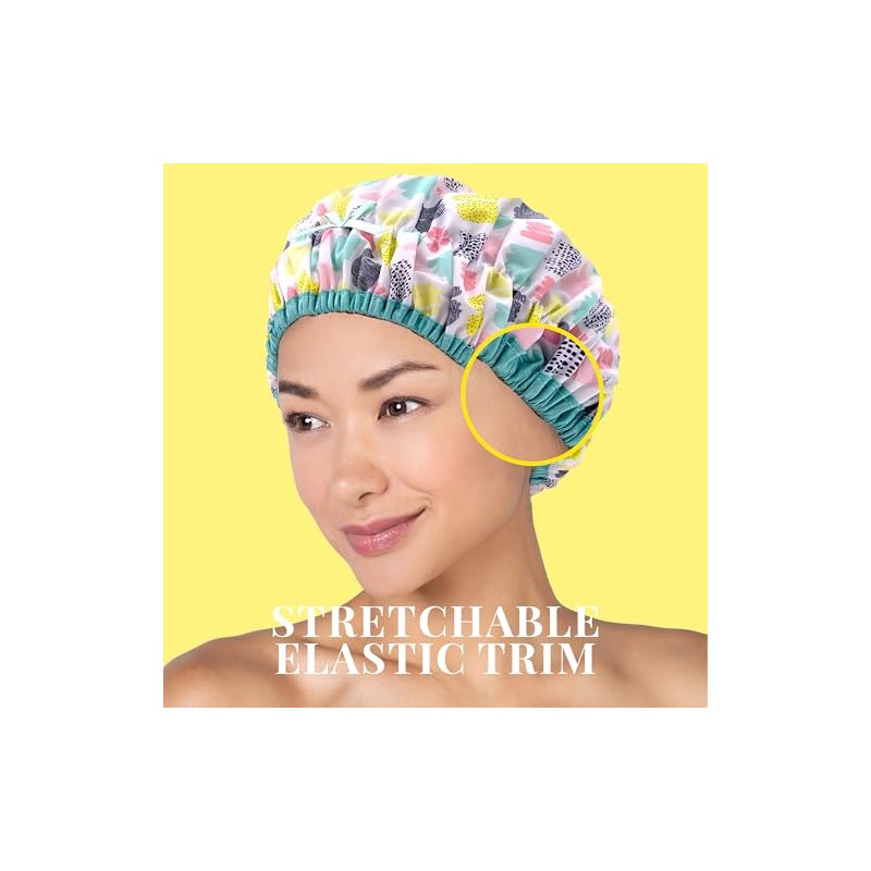 Betty Dain Fashionista Collection Gorro Ducha Forro Resistente Moho Exterior