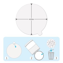 Lousye 72 Pack 4.3-inch Katchy Replacement Rubber Plate, Indoor Rubber Plate Filled with Sticky Card Suitable for Indoor Insect, Fly, and Mosquito Trap, Insect Trap, and Mosquito Lamp (white-72)