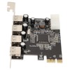PCIe to USB2.0 Expansion Card 4 Ports 4 Pin Power