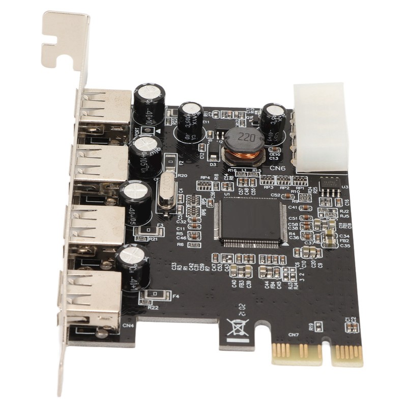 PCIe to USB2.0 Expansion Card 4 Ports 4 Pin Power