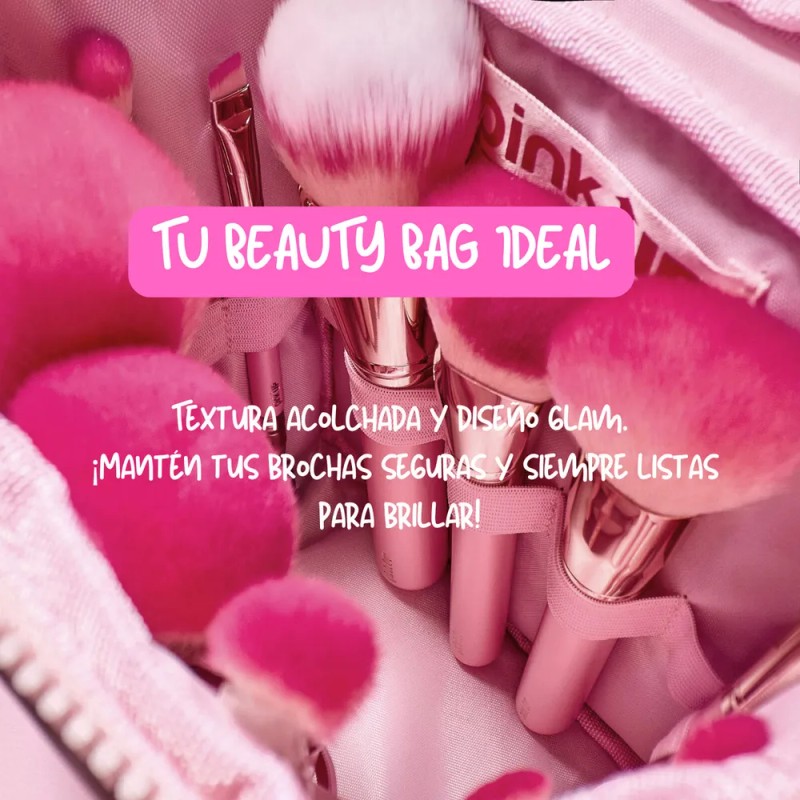 Set de 12 brochas de maquillaje Pink Up Pink Brushes