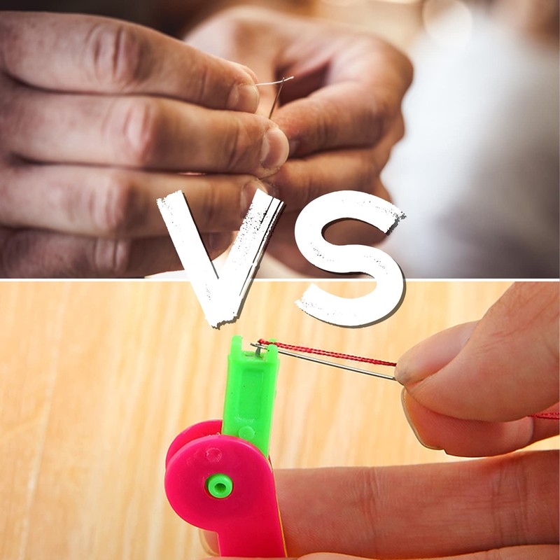 5 Pcs Automatic Needle Threader,Plastic Automatic Needle Threader UK,Simple Needle