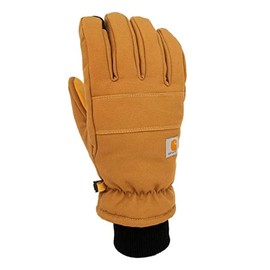 Carhartt Men's GL0781M Insulated Duck/Synthetic Leather Knit Cuff Glove - XX-Large - Carhartt Brown
