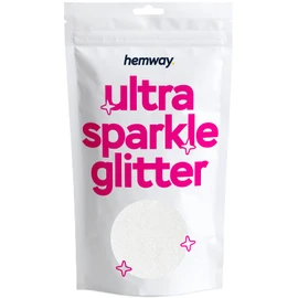 Hemway Ultra Sparkle Glitter White Iridescent 100g Ultrafine