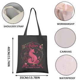 Broken Heart Tote Bag Fantasy Book Lover Gift OUABH Book Merchandise OUABH Series Gift (AND THE FOX tote CA)