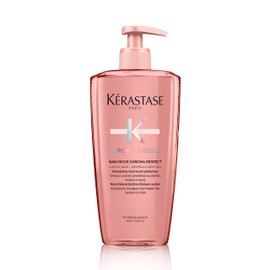 Kérastase Shampoo for Damaged or Damaged and Coloured Hair, Nourishing Hair Bath, Bain Riche Chroma Respect, Chroma Absolut, 500 ml