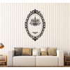 Vinyl Wall Decal Chandelier Mirror Frame Lighting Patterns Art Stickers