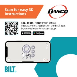 Danco (10002) Universal Moen Trim Kit for Single-Handle Shower Valves, Compatible for Moentrol Series, Brushed Nickel