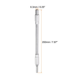 uxcell 1/4" Hex Shank Flexible Extension Bit Shaft 200mm Soft Screwdriver Bits