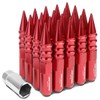60mm Aluminum M12 x 1.5 6-Point 20mm OD Red 20
