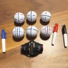 BIRDIE79 Birdie Liner Black Golf Ball Marker Alignment Tool Kit