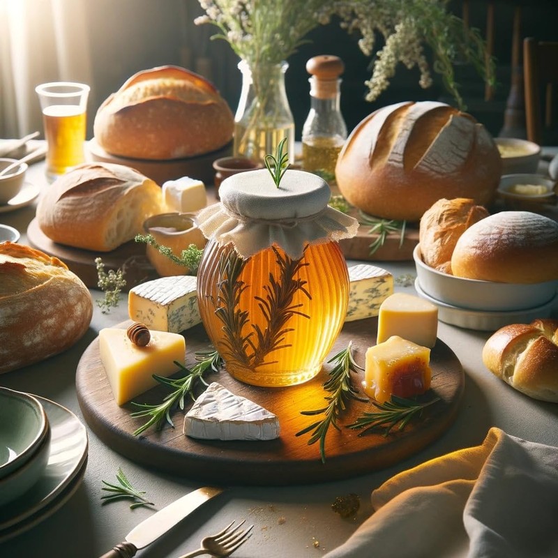 Bee & Bees Honey Rosemary Jar with 440G / 15.52