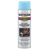 Rust-Oleum 2526838 Professional Inverted Striping Spray Paint, 18 oz, Blue