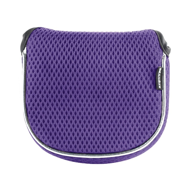 Andux Mesh Mallet Putter Cover Golf Putter Head Covers Purple,