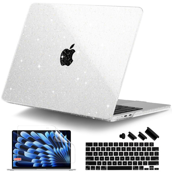 DONGKE Compatible with M3 MacBook Air 15 Inch Case 2024