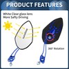 INFINAUTO Motorcycle Rear View Mirrors Bar End Side Mirrors Mount