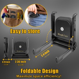 MagitcSee Heavy Duty Foldable Organization Magnetic Hooks, Scratch-Free Versatile Strong Magnet to Hang The Tools, Coats, Kitchen Utensils in Cruise, Cabin,Workshop,Keep Home Garage Space Free!