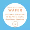 Replesta 50,000 IU Vitamin D3, Chewable Wafer, Natural Orange Flavor,