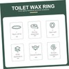 Operitacx Toilet Bowl Seal Ring High Elasticity Gasket for Bathroom