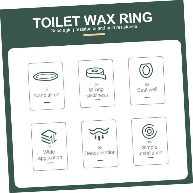 Operitacx Toilet Bowl Seal Ring High Elasticity Gasket for Bathroom