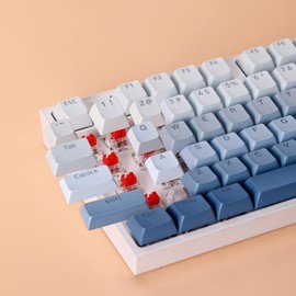 Redragon A134 - Teclas de color degradado azul degradado, 104 teclas estándar doble PBT Keycap set, OEMCherry Profile, diseño ANSI inglés (EE. UU.)
