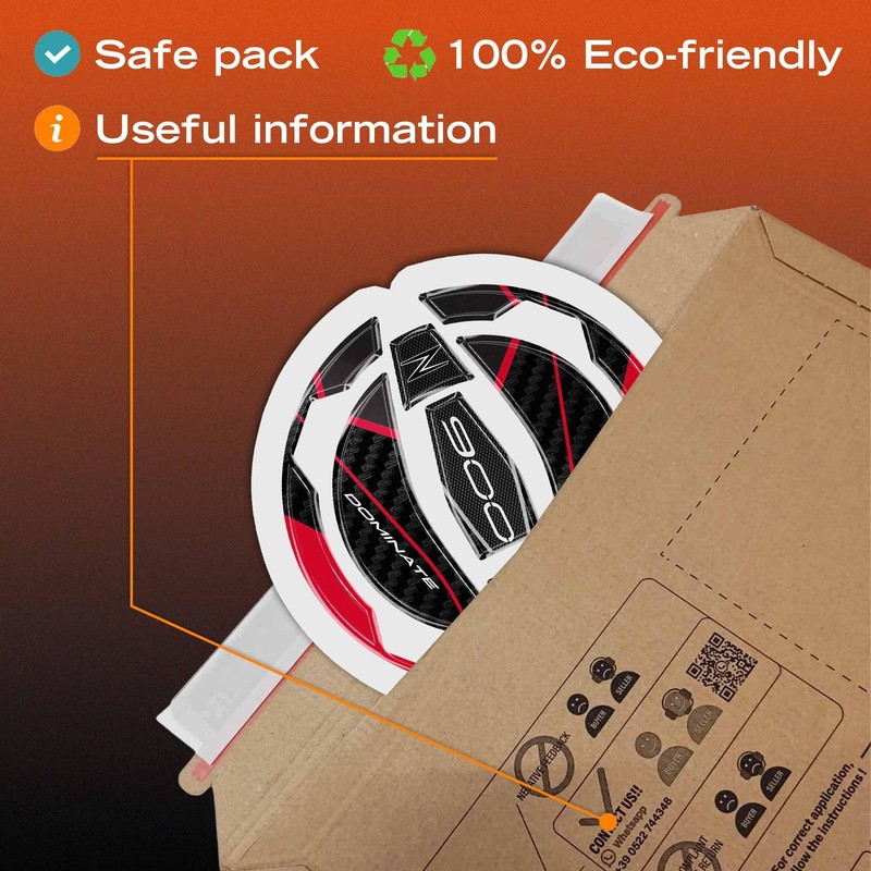 labelbike Adesivo 3D Moto Tappo Serbatoio Compatibile con Kawasaki