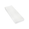 Essentra Home Matte White Luxury Bathroom Vanity Tray, Rectangular Cosmetic