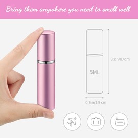 Tessco for you 21 Pcs Atomizer Perfume Bottles Mini Atomizer Sprayer for Perfume Bulk Refillable with Pump for Travel Outgoing (5 ml,Mixed Color)