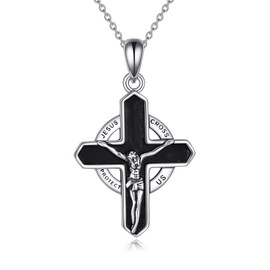 DAYLINLOVE Jesus Christ/Celtic Knot Cross/Hamsa Hand/Phoenix/Scottish Thistle/Moon Sun Face 925 Sterling Silver Pendant Chain Jewellery Gifts for Women Unisex, Sterling Silver, Not known.