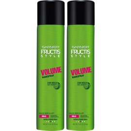 Garnier Fructis Style Volume Anti-Humidity Hairspray, 8.25 Oz, 2 Count, (Packaging May Vary)