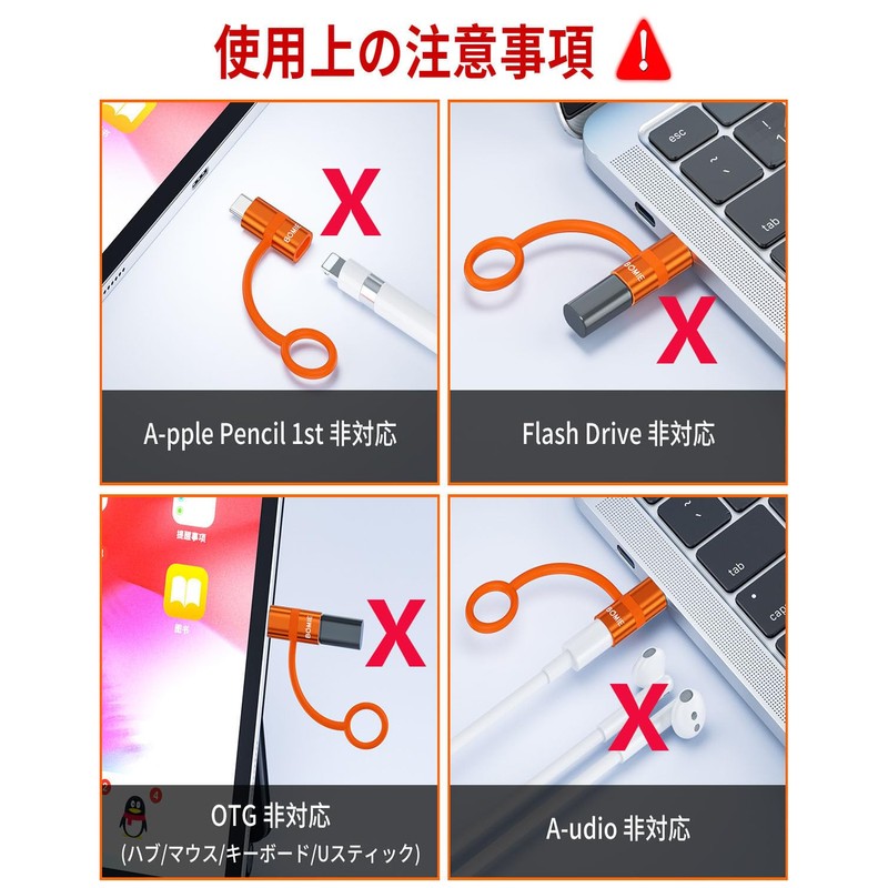 BOMIE Lightning Type C Converter, PD27W/66W, Fast Charging, 480Mbps, High