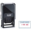 Trodat Printy 4750 Dater Stamp with English Phrase CHECKED -