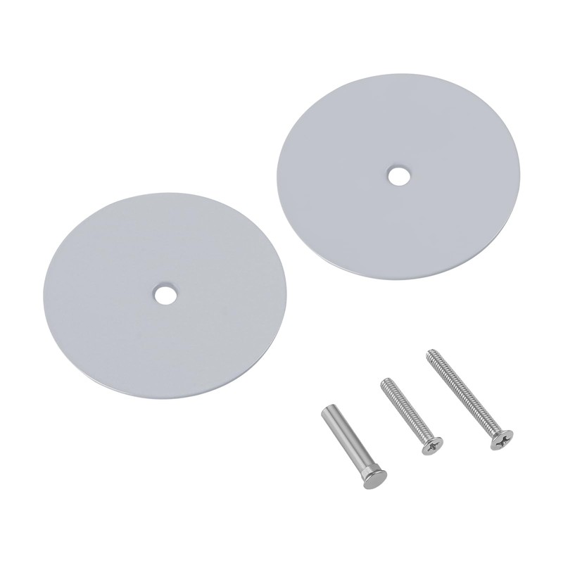 NAUBEA 1 Pack Door Hole Cover Plate Primed Gray Deadbolt
