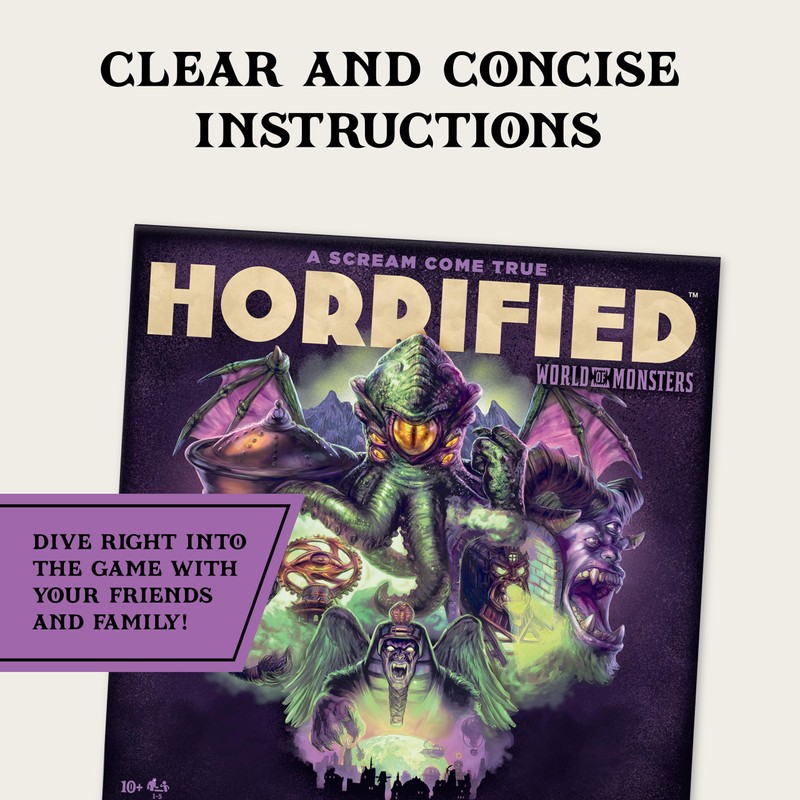 Ravensburger Horrified Games - World of Monsters - Strategy Board