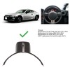 Car Steering Wheel Trim Genuine Carbon Fiber Interior Decoration Replacement