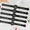 100PCS(20Sheets) Handmade Food Baking Seal Stickers Black Long Strip Baked