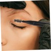 TOVINANNA 3pcs Mini Eyebrow Mascara Wands Cap Short Handle Eyelash