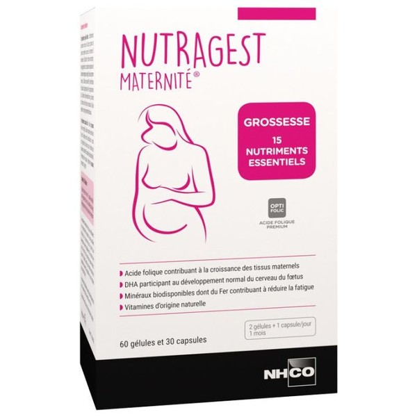 NHCO Nutragest Maternité Grossesse 60 gélules + 30 capsules