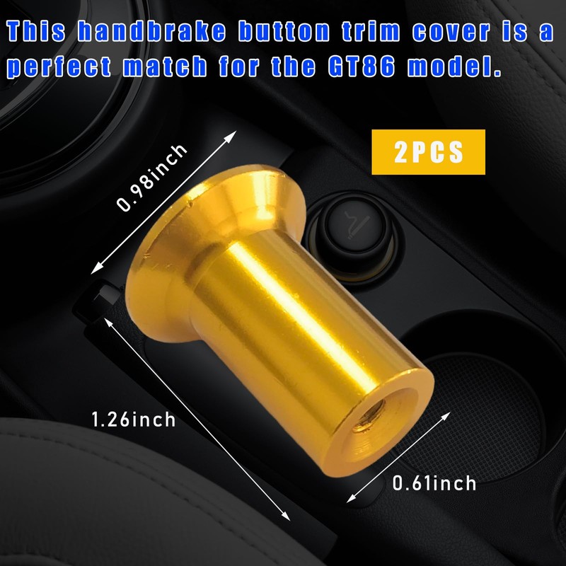 Dickno 2 PCS Turn Knob Drift Button, Aluminum Car E-Brake