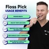 SOMETHING NICE Floss Picks - Minty Fresh Twin Floss for