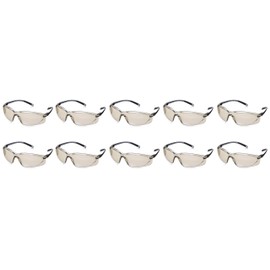 Honeywell A704 A700 Series Eye Protection Safety Glasses, Gray Frame, I/O Silver Lens (Pack of 10)