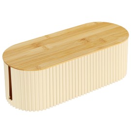 Ptimoly Cable Management Box with Bamboo Lid - Fireproof Cord Hider & Cable Organizer Box for Living Room/Bedroom/Office, Child & Pet-Safe Design, Sturdy Material & Heat-Resistant Ventilation