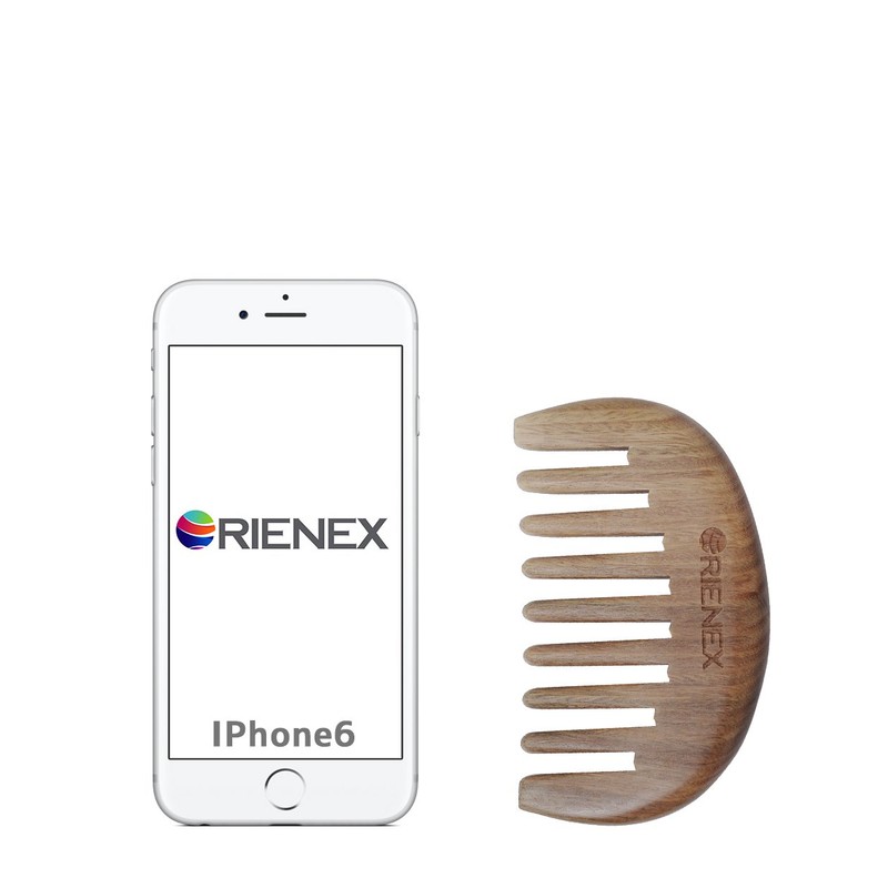 Orienex, High-quality Comb, Water Buffalo Horn, Crescent, Scalp Massaging, Anti-Static,