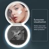 Sunscreen Testing UV Mirror 2X Magnification LED Light Double Sides